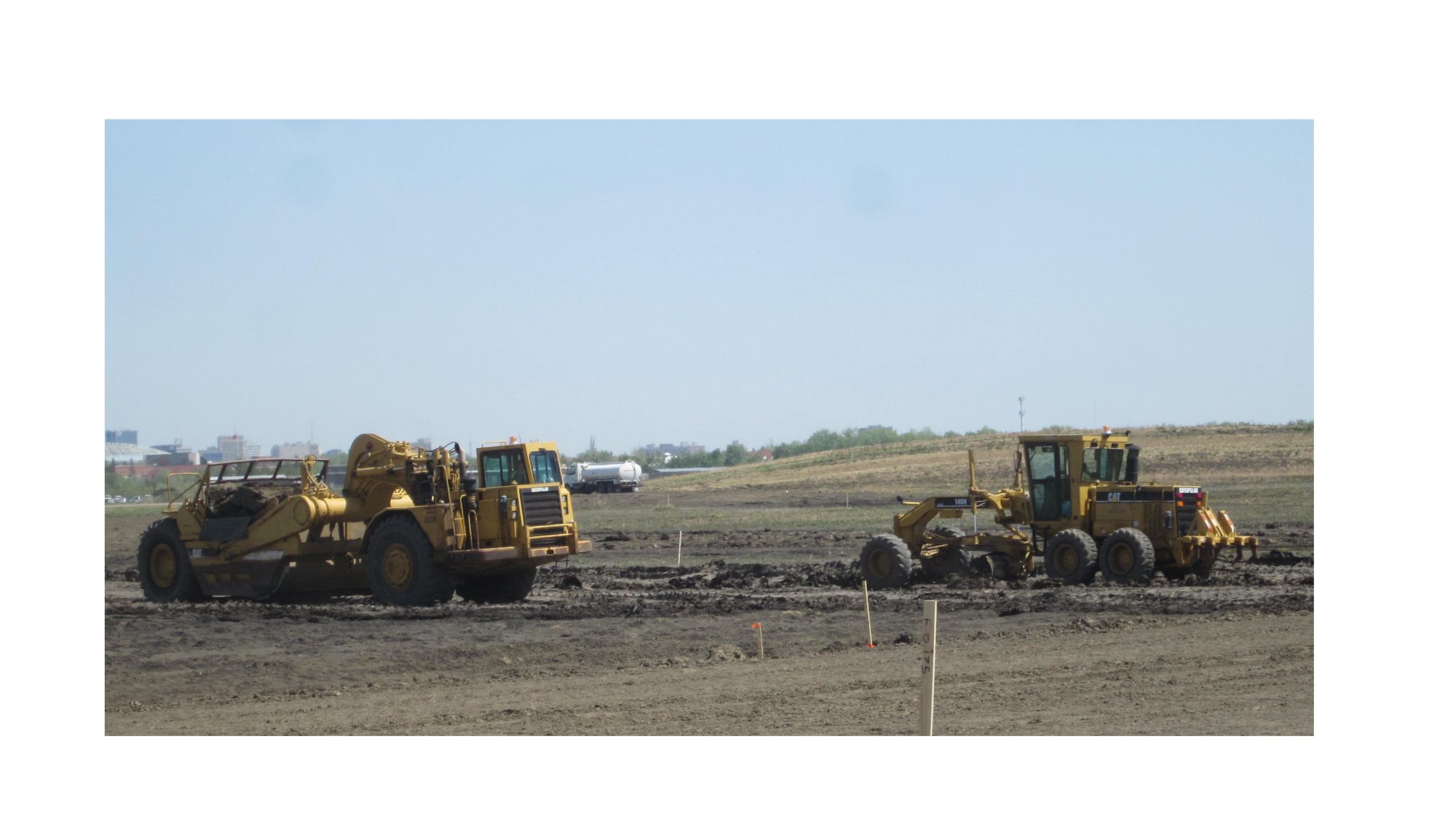 Equipment grading site