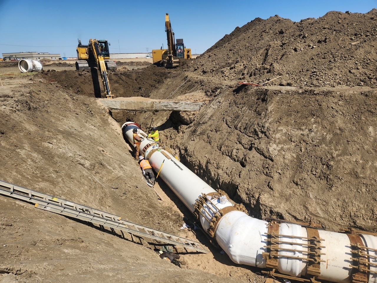 Underground pipe installation